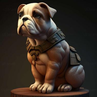 3D model Sergeant Stubby famous animal (STL)